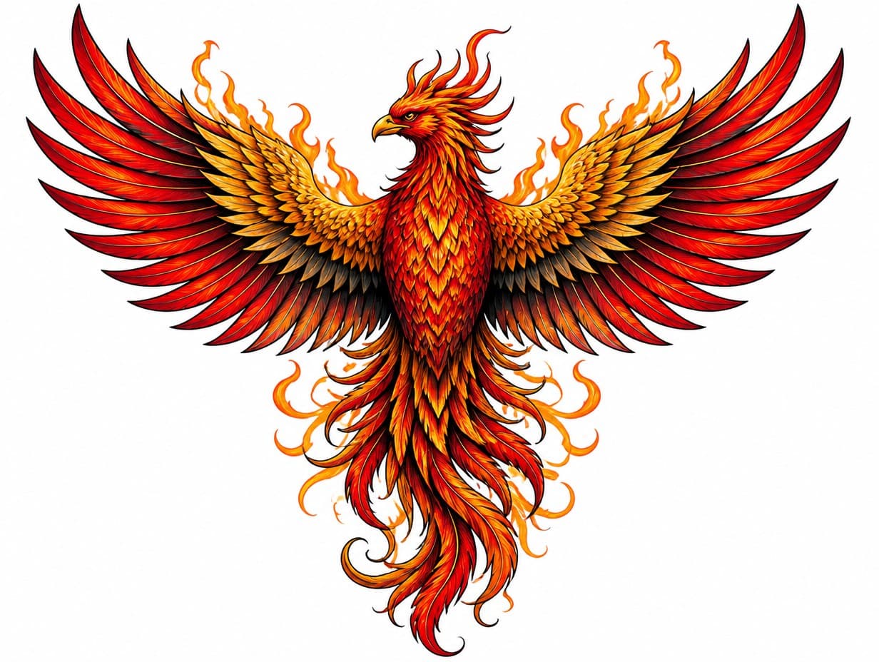 AI-generated full back tattoo design sample