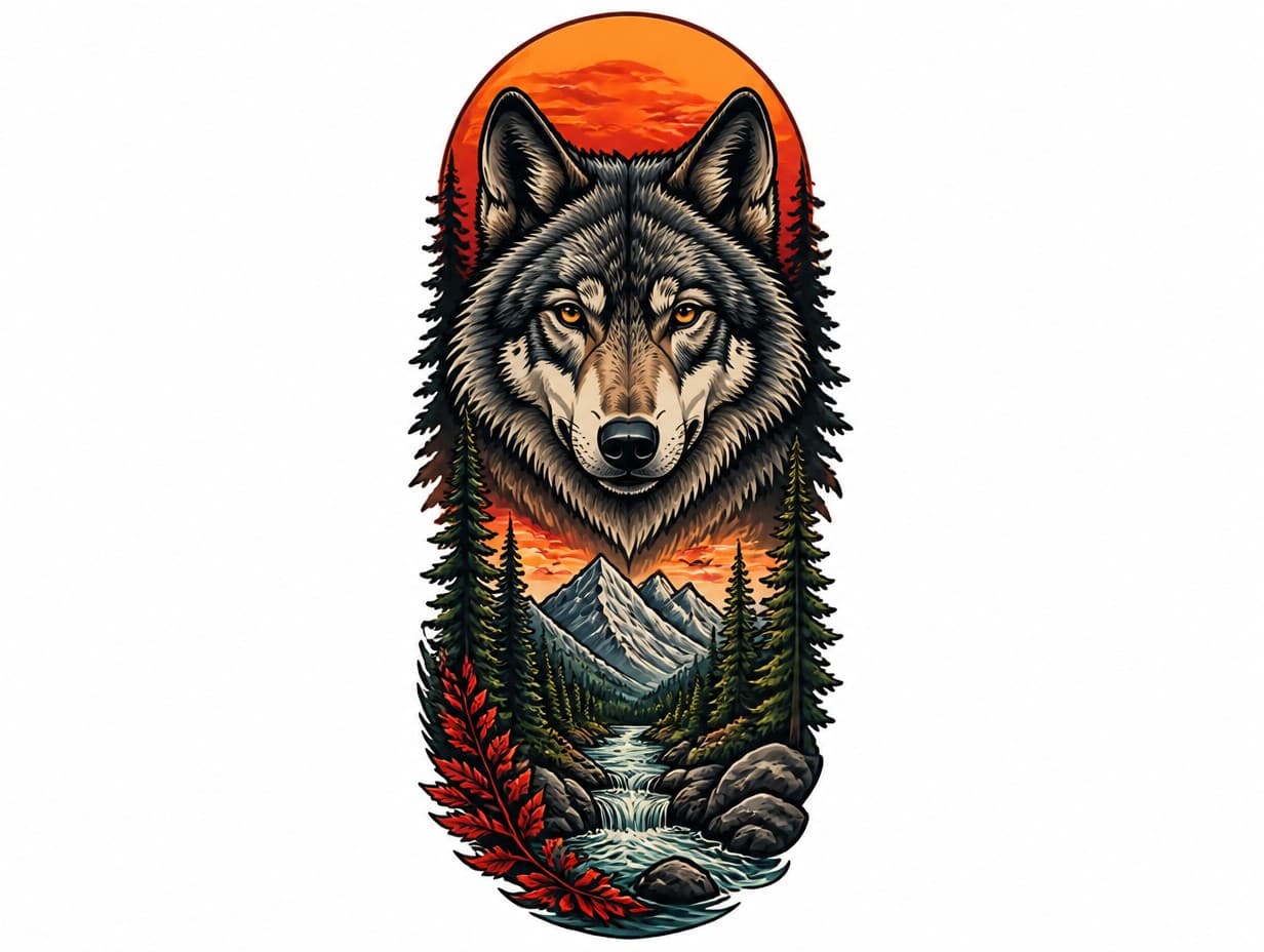 AI-generated forearm tattoo design sample